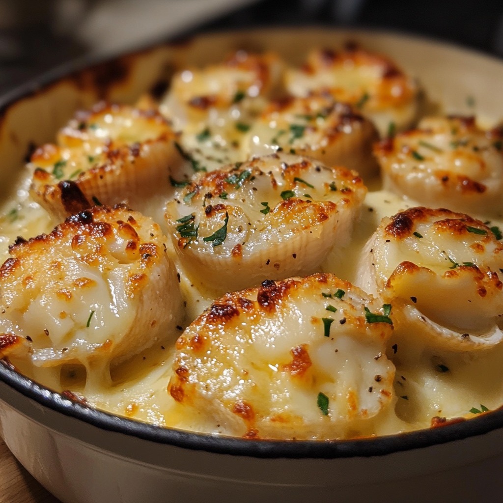 Coquilles Saint-Jacques à la Fondue de Poireaux