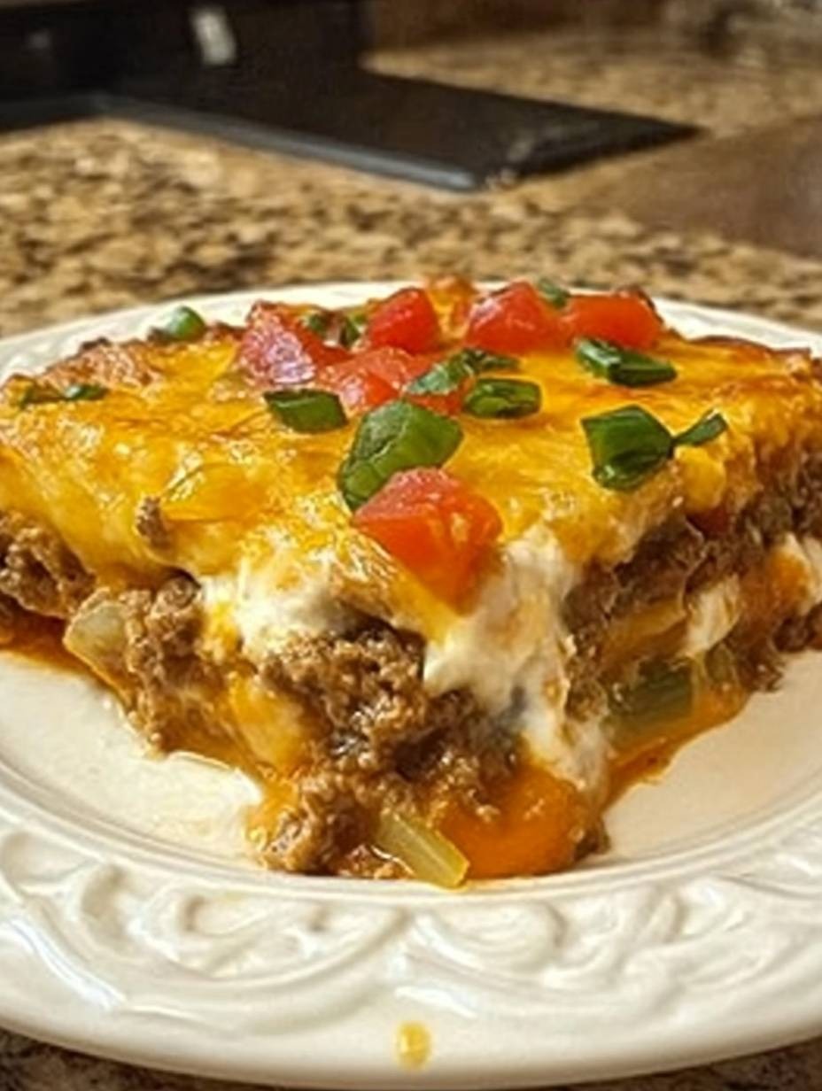 casserole John Wayne est un plat réconfortant qui combine viandes, légumes et une délicieuse garniture de fromage.