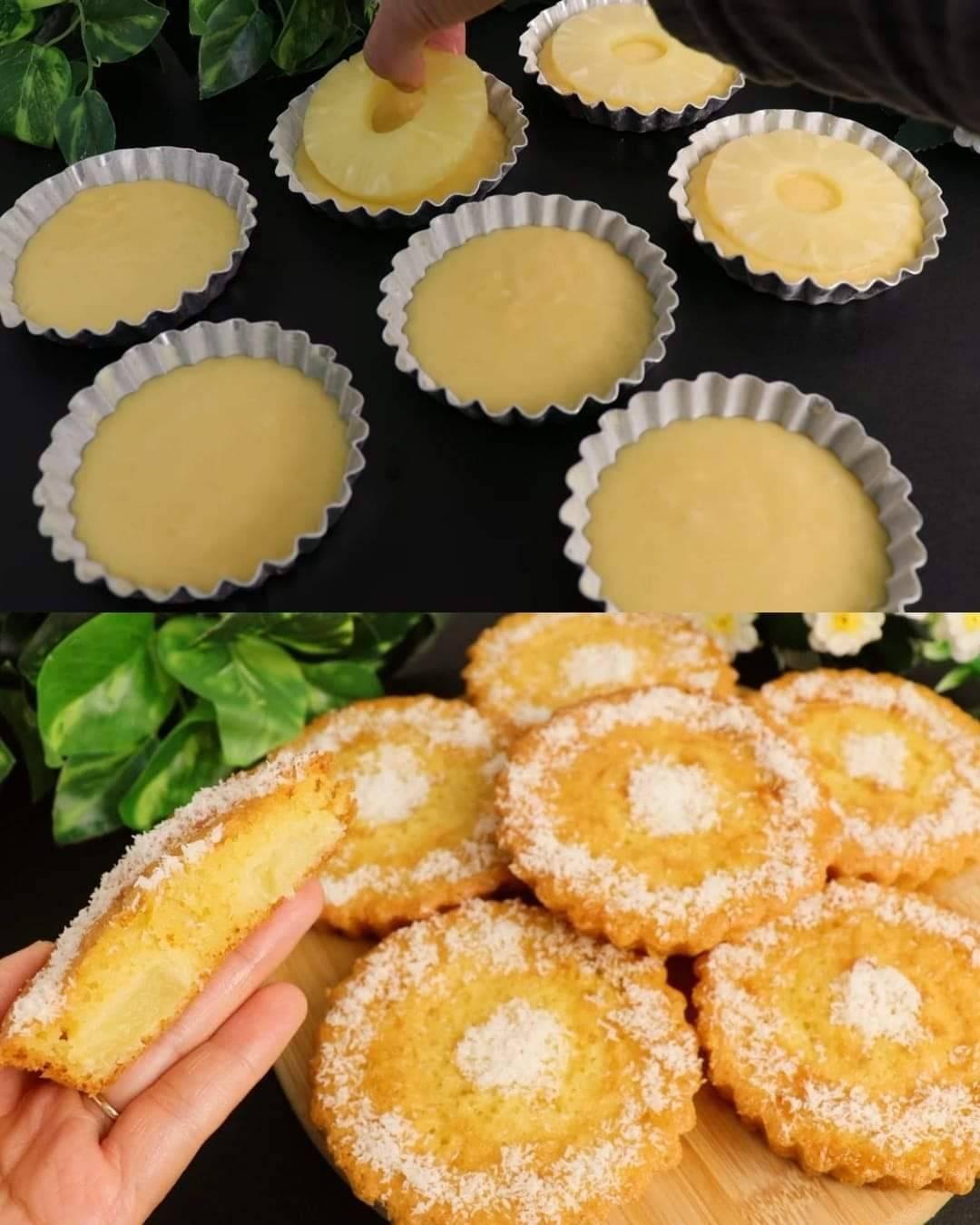 Gâteau à l’ananas et à la noix de coco avec un glaçage à la confiture sucrée