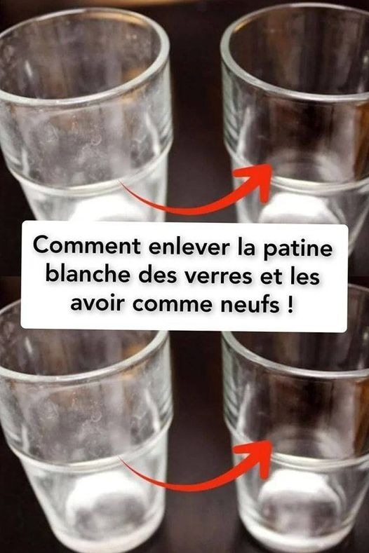 Comment enlever la patine blanche des verres et les avoir comme neufs !