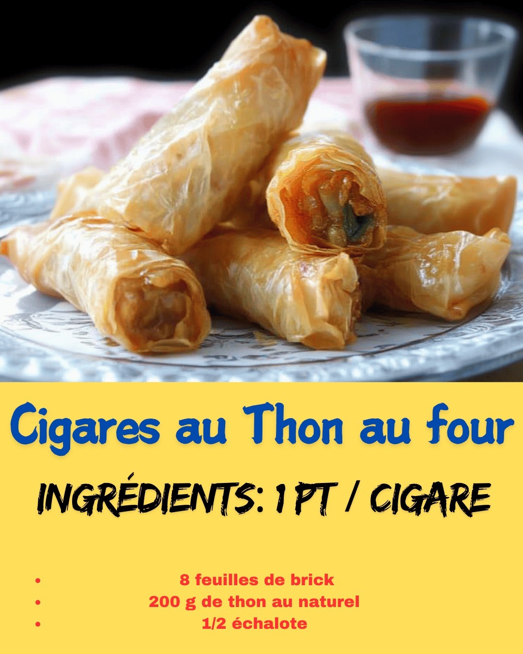 Cigares au Thon au four