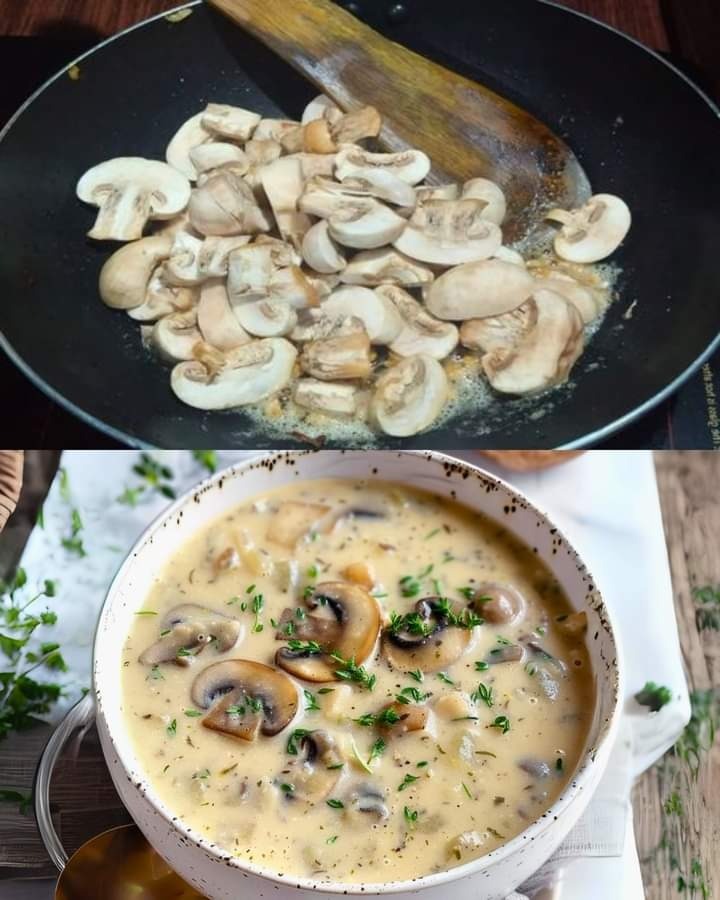 Recette de crème de champignons