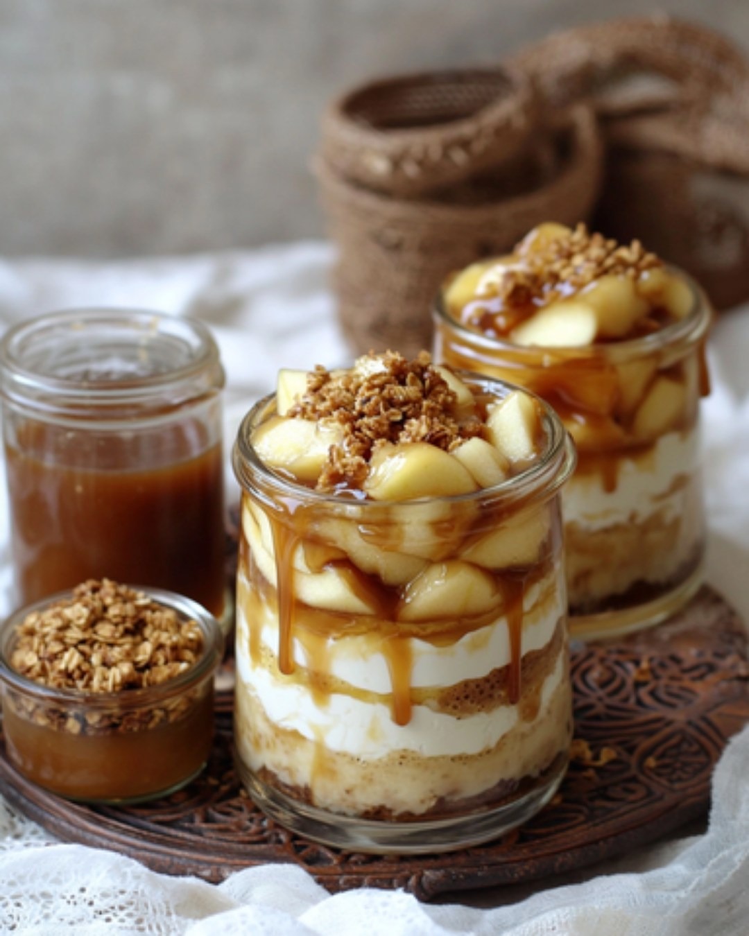 Tiramisu Caramel Beurre Salé et Pommes Poêlées