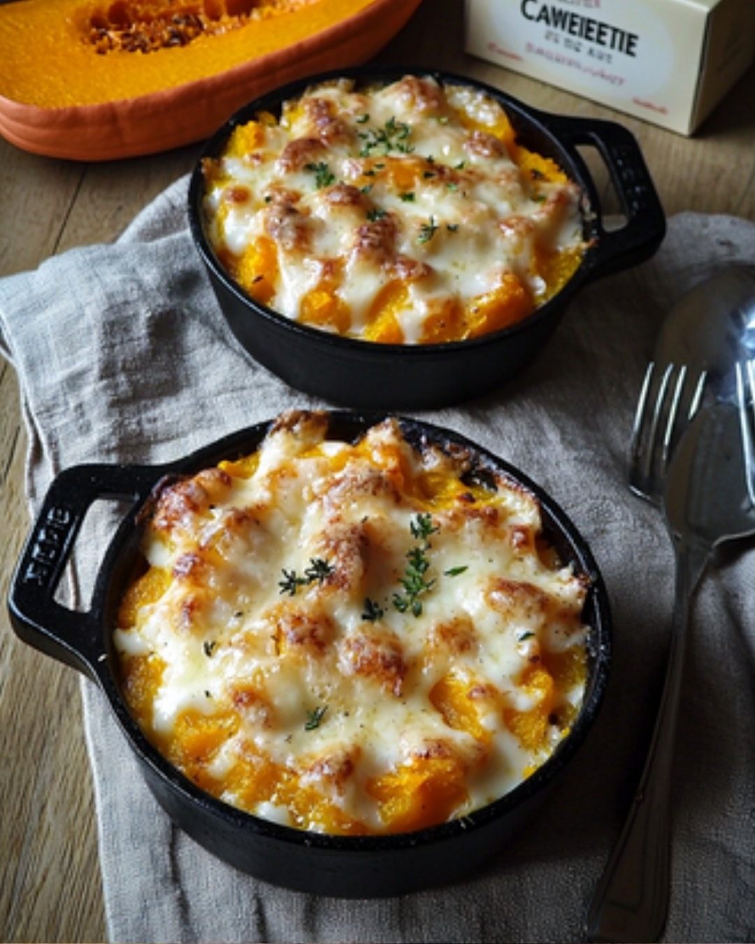 Gratin Fondant de Butternut au Camembert : Le Plaisir à Partager 