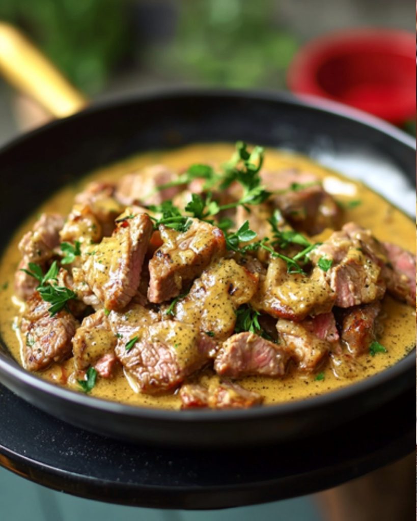 Sauté de veau à la moutarde