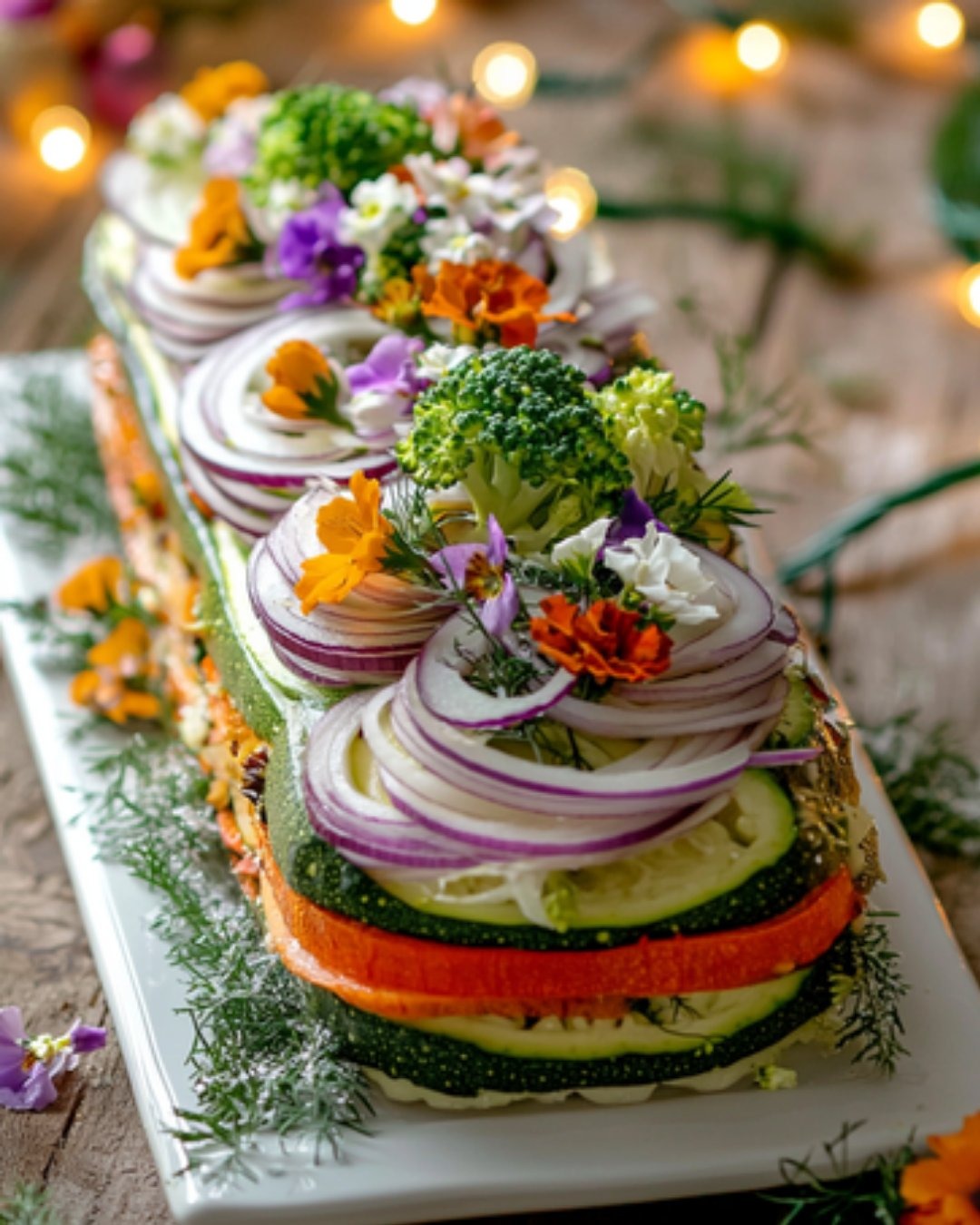 Bûche Salée aux Légumes : La Magie de Noël en Couleurs et Saveurs 