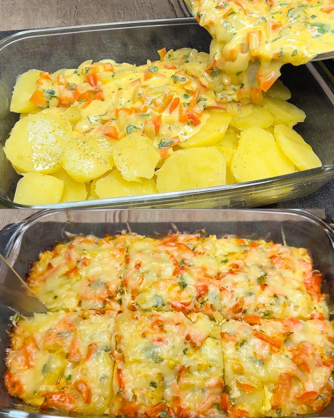 Casserole de pommes de terre et de légumes au four