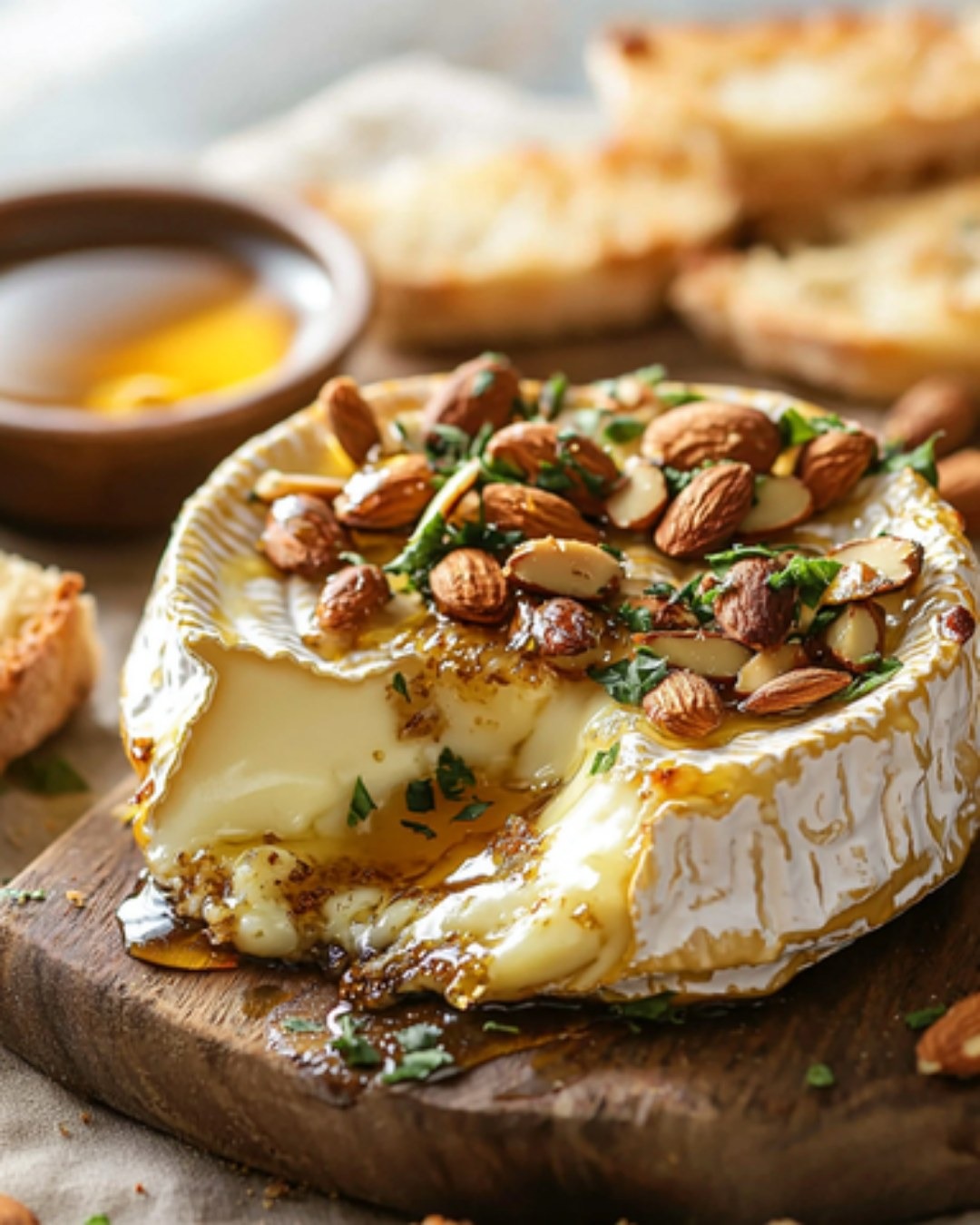 Camembert Rôti au Miel et aux Noix