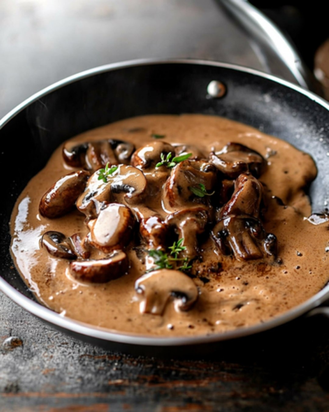 Sauce aux Champignons à la Crème et au Cognac