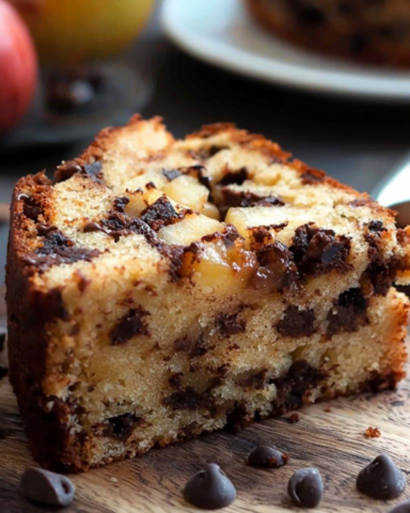 Gâteau Healthy à la Compote de Pomme et Pépites de Chocolat (Sans Sucre Ajouté)