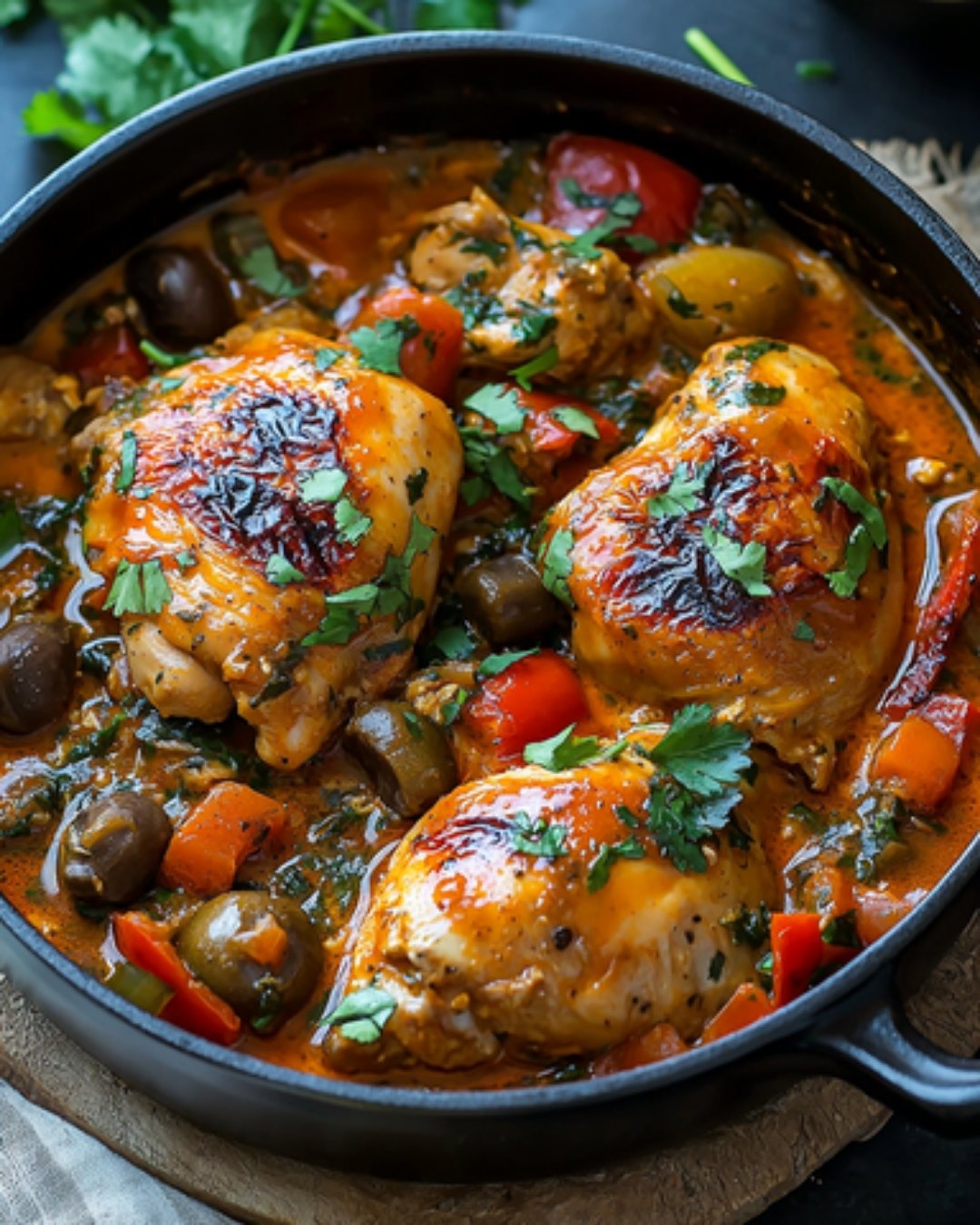 Délice Créole de Poulet au Lait de Coco