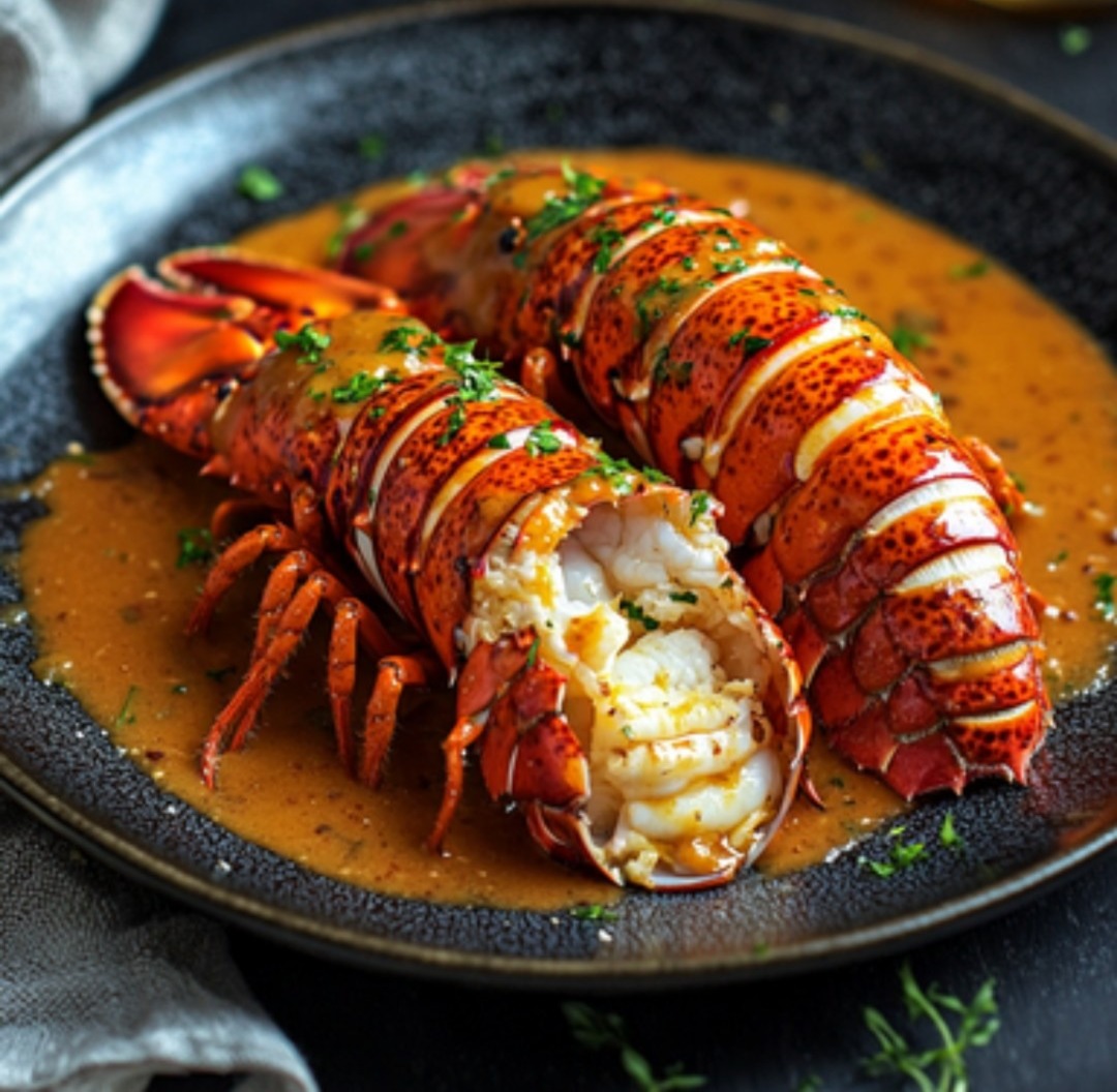 Queues de Homard Sauce Homardine au Cognac