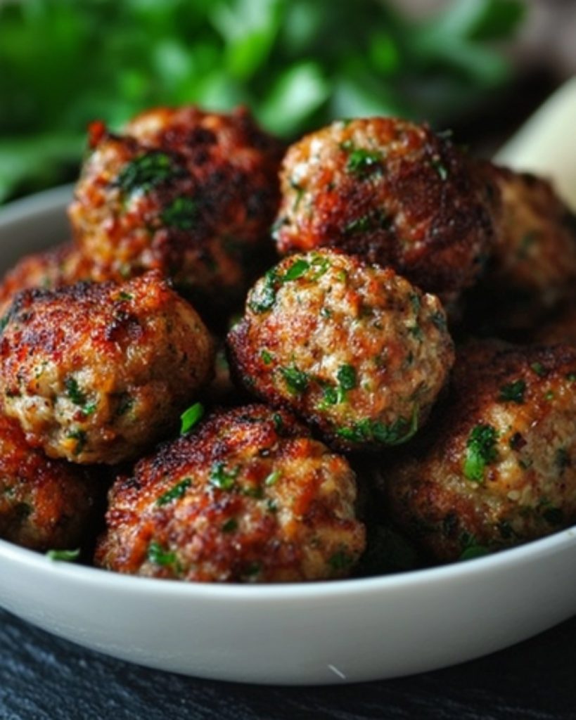 Boulettes de Poulet à la Coriandre & au Gingembre {Chicken Kofta}