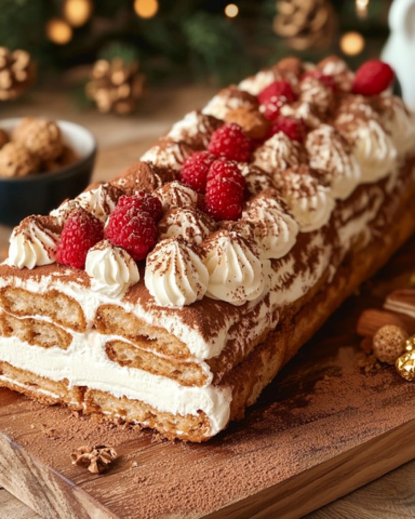 Tiramisu Spéculoos façon Bûche