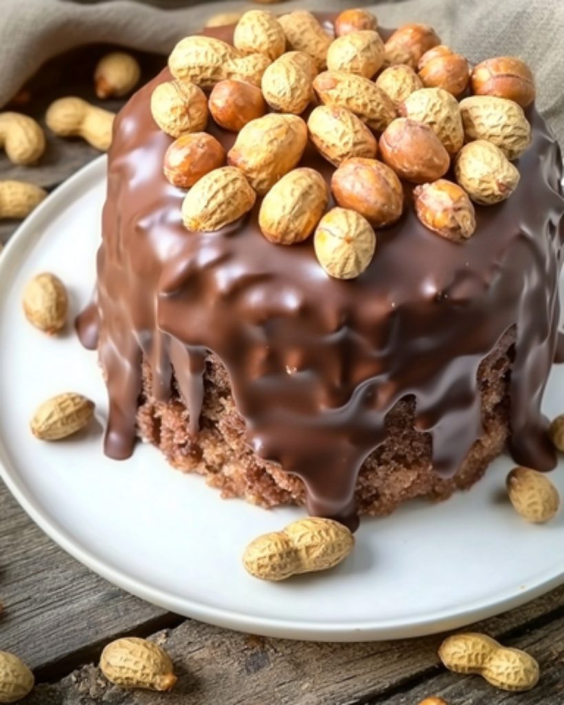 Cake Tout Choco & Cacahuètes : Une Bombe de Gourmandise 