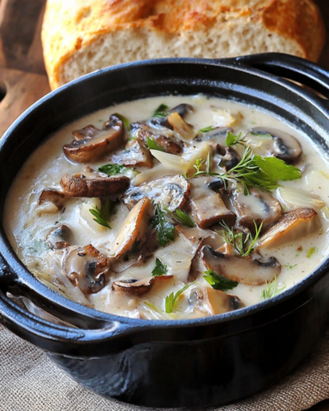 Blanquette de Boudin Blanc aux Champignons