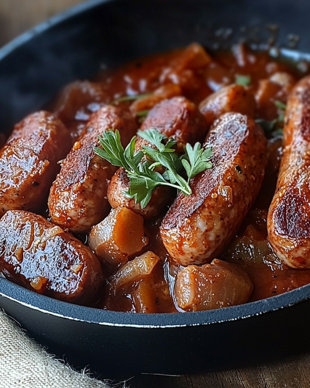 Rougail Saucisse traditionnel de la Réunion