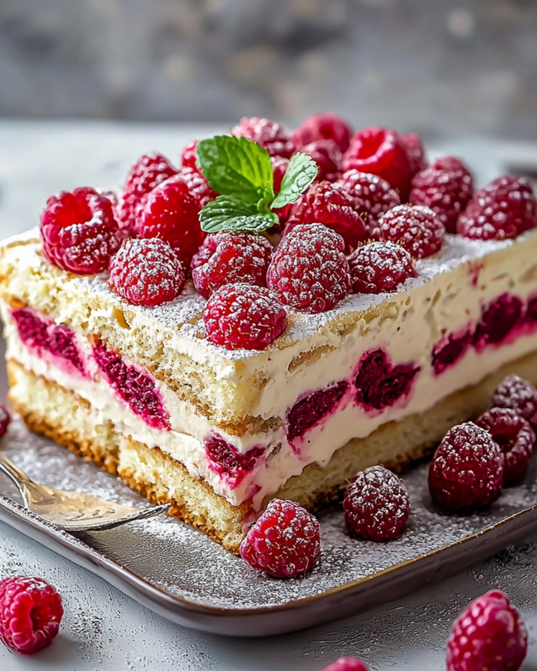 Tiramisu aux Framboises et Chocolat Blanc