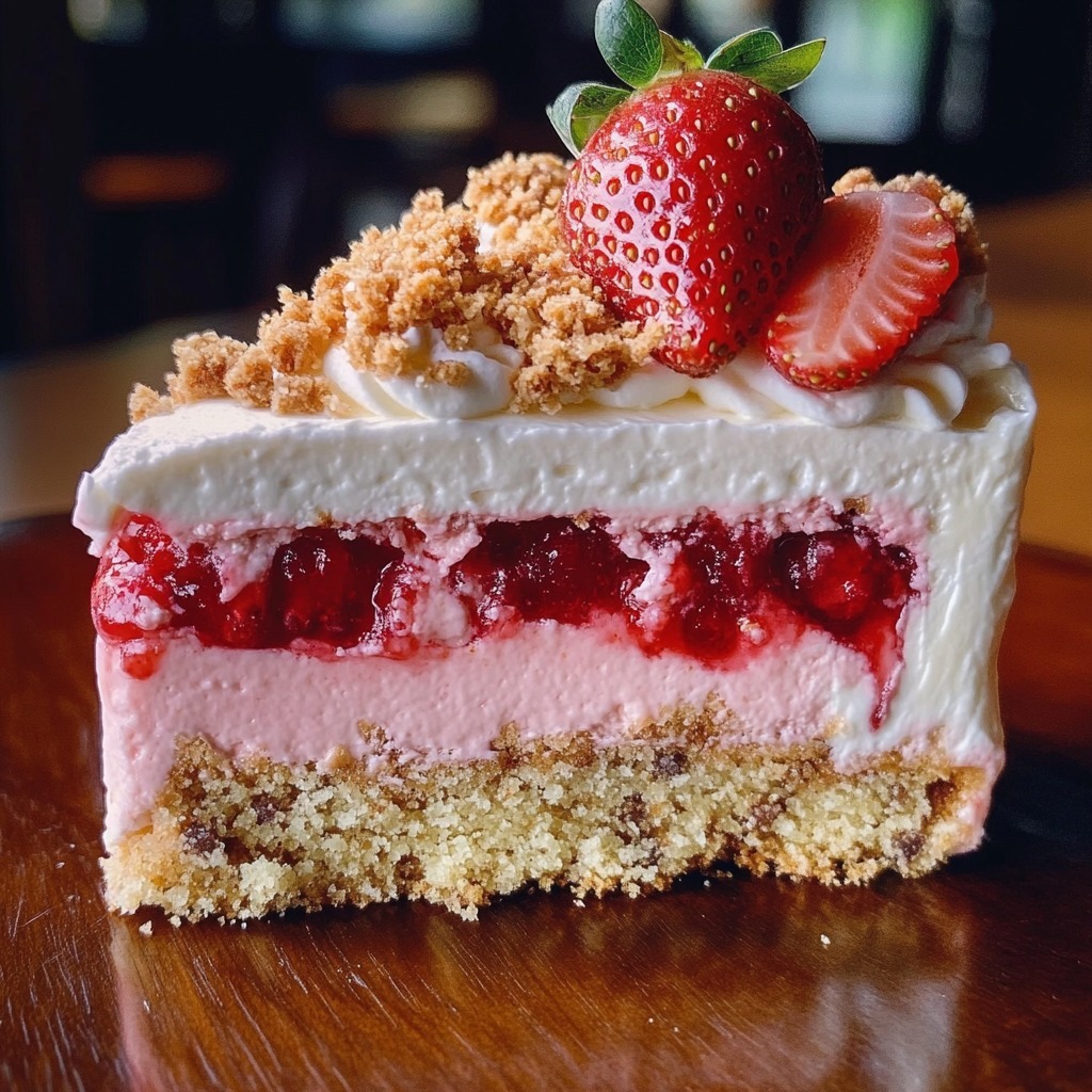 Gâteau au fromage croquant aux fraises Berrylicious 