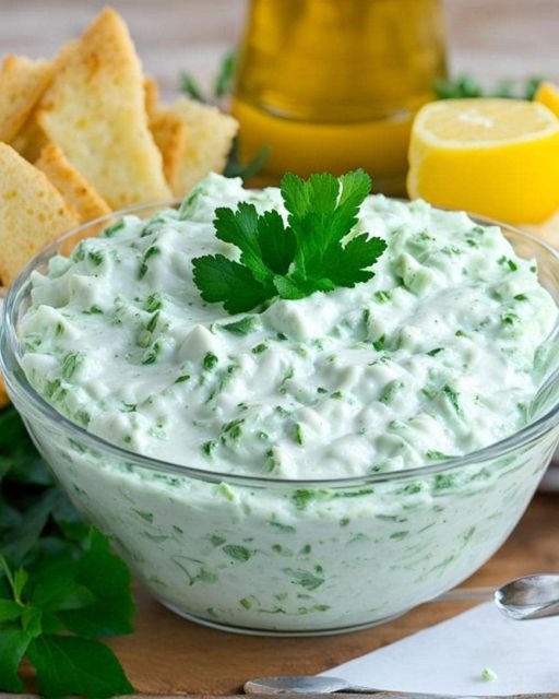 Sauce crémeuse aux herbes (type tzatziki aux herbes)