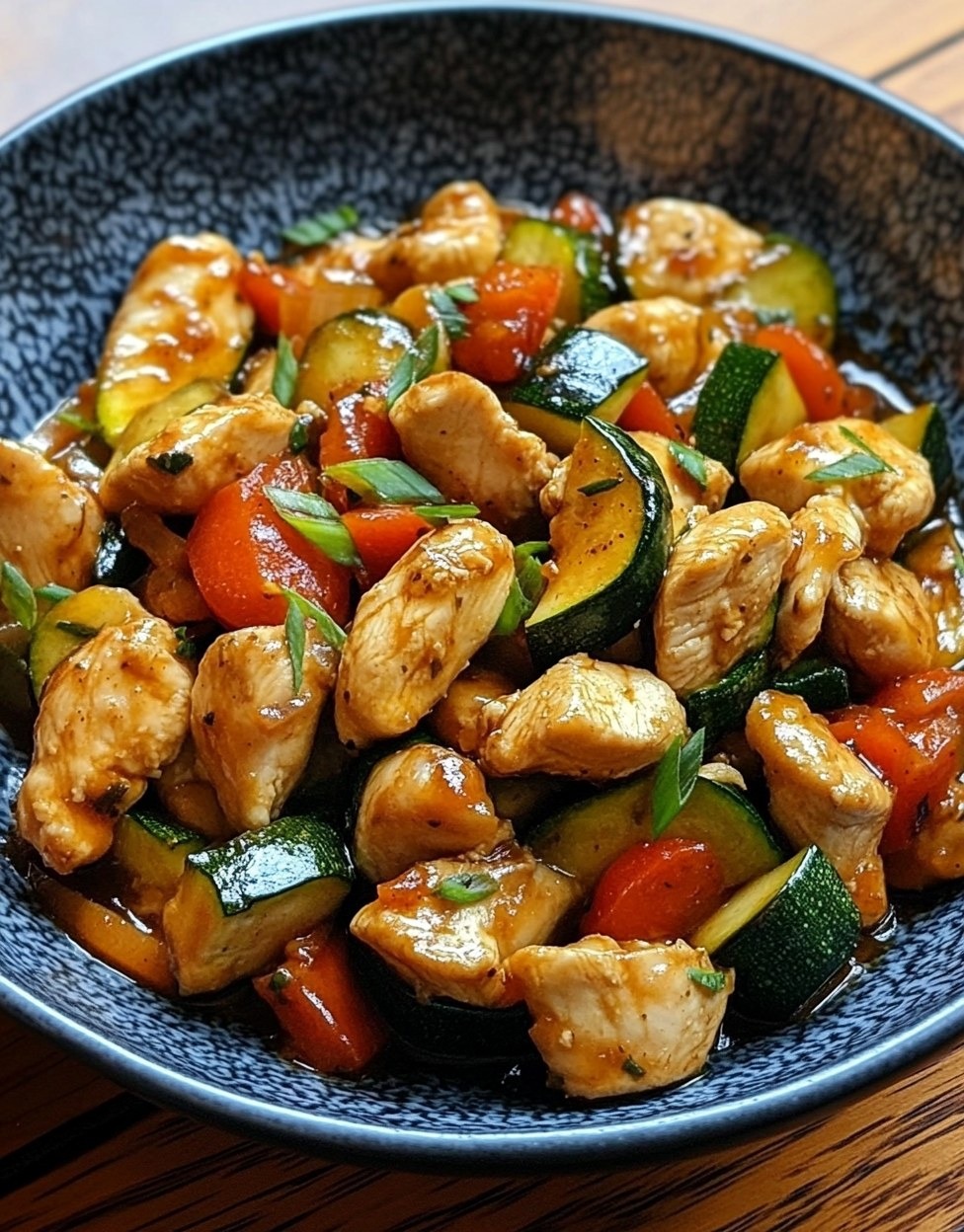 Sauté de Poulet Courgette à la Sauce Soja