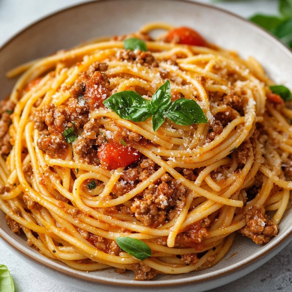 Les spaghetti bolognaise