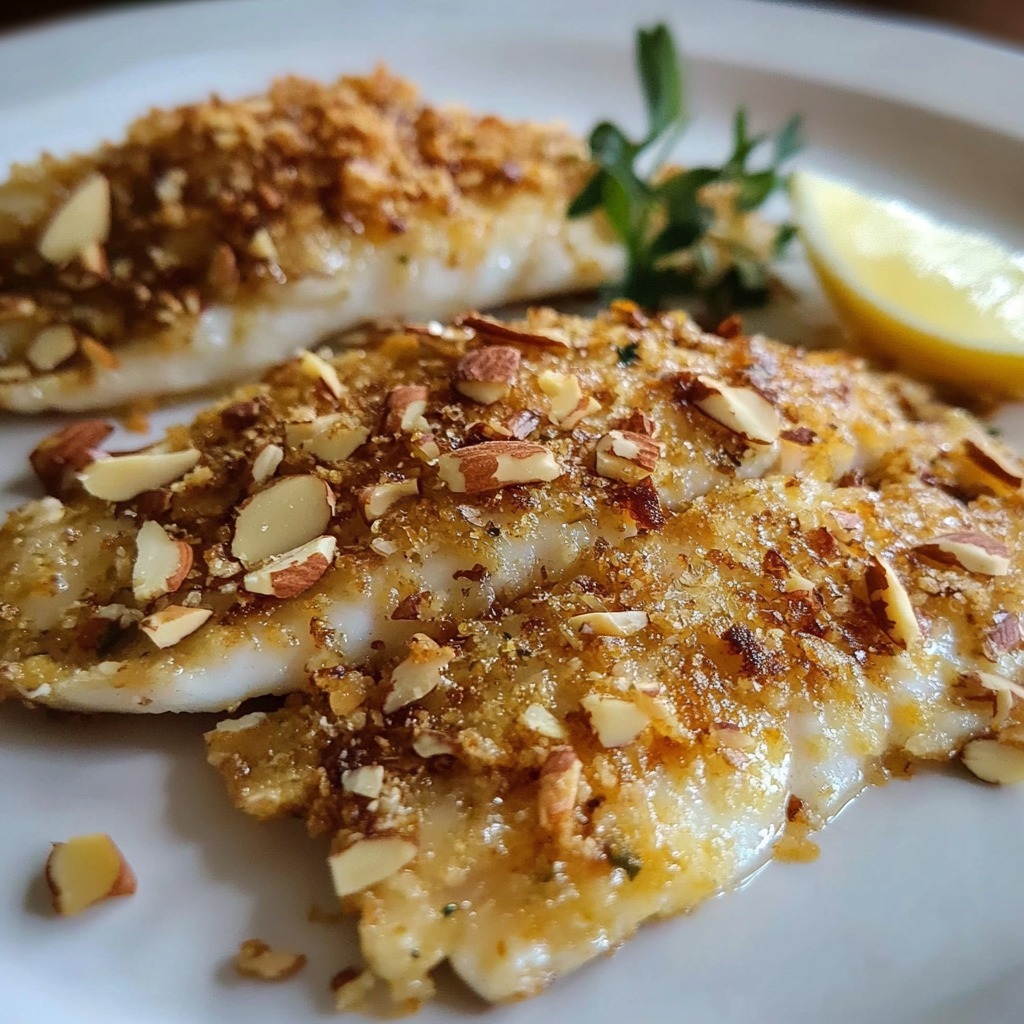 Le tilapia en croûte d’amandes