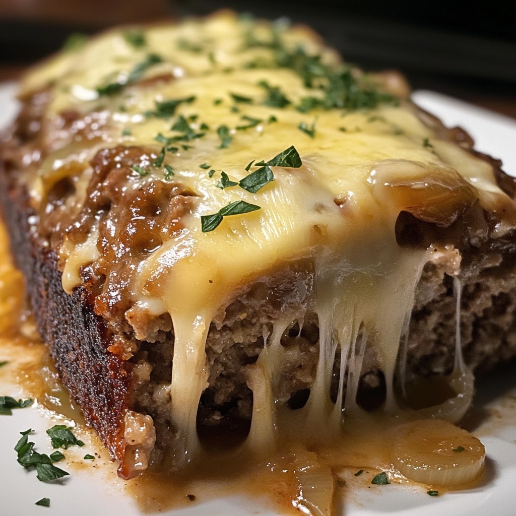 Ce pain de viande à l’oignon français