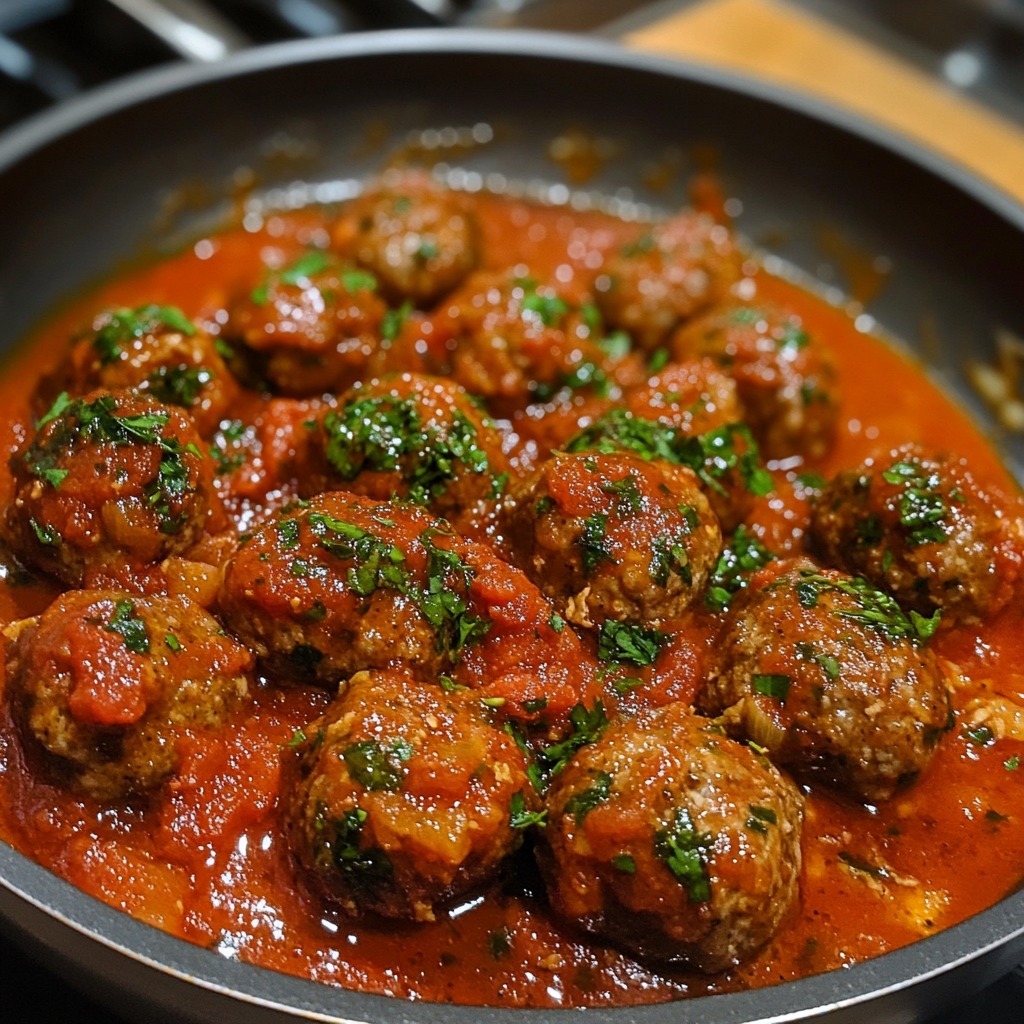 boulettes de viande à la sauce tomate