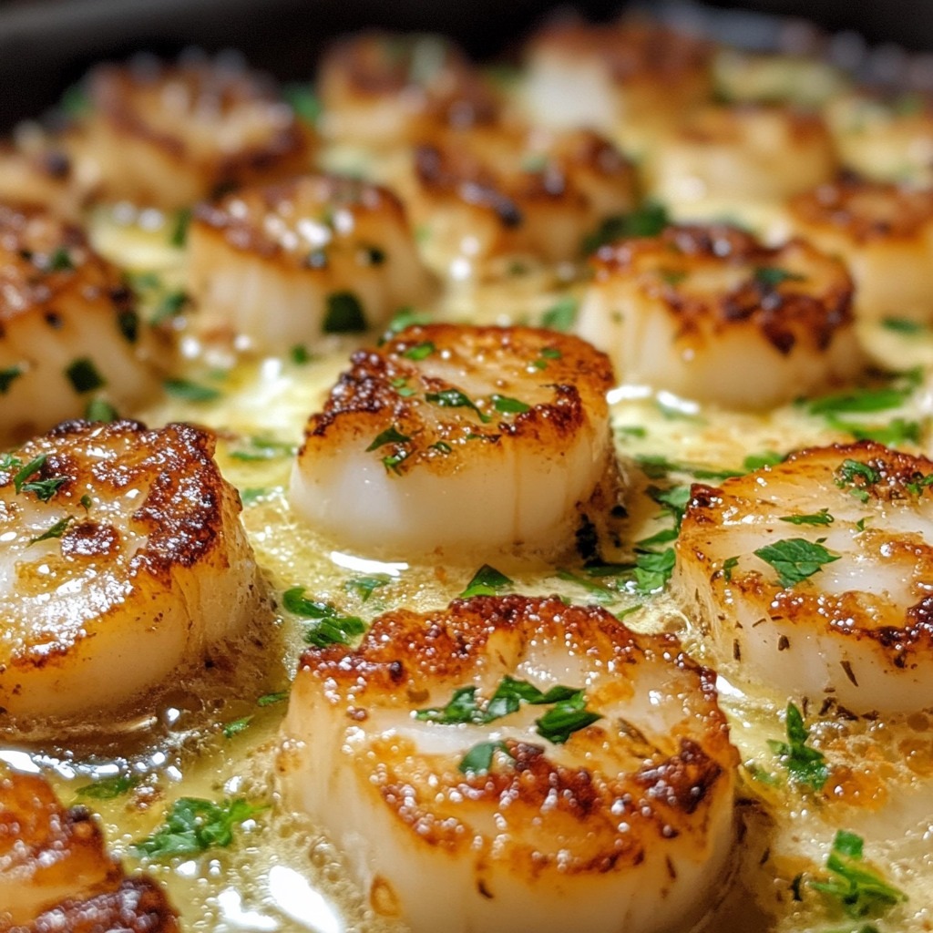 Coquilles Saint-Jacques au beurre à l’ail