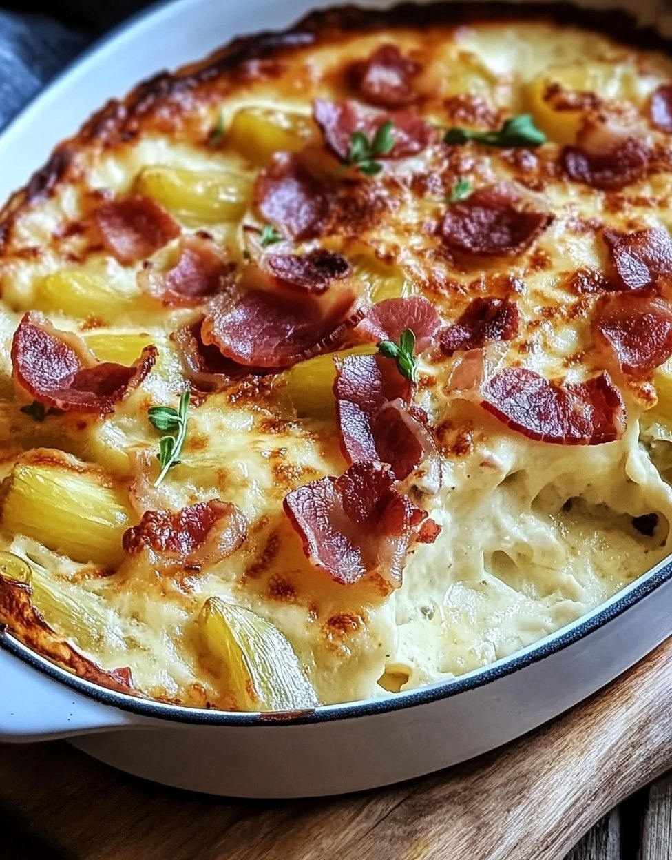 Tartiflette aux endives et lardons