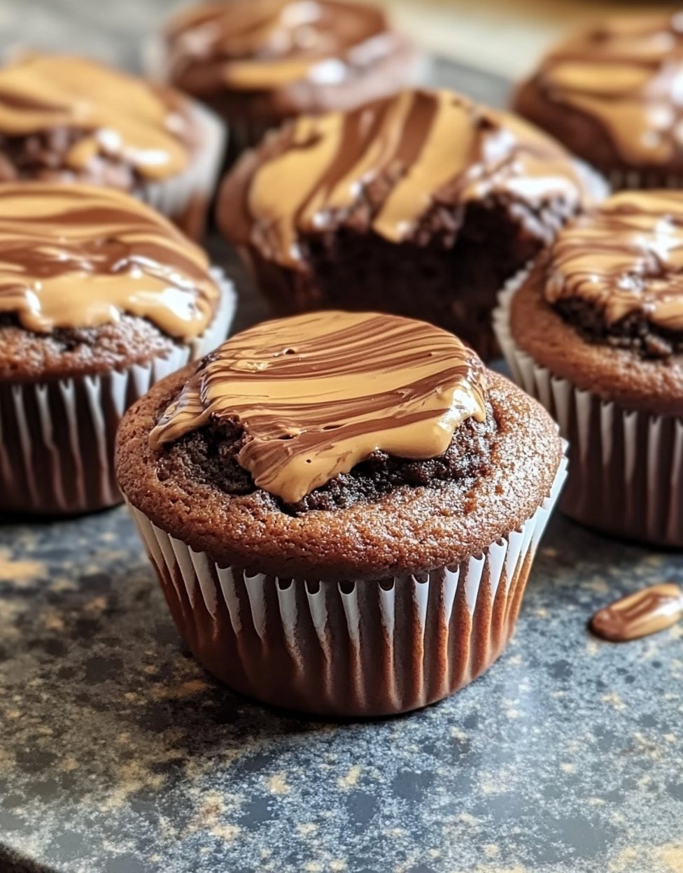 Muffins marbrés au Nutella