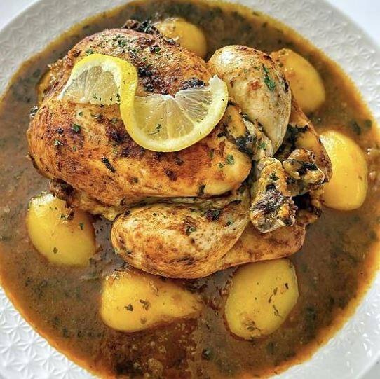 Poulet au four