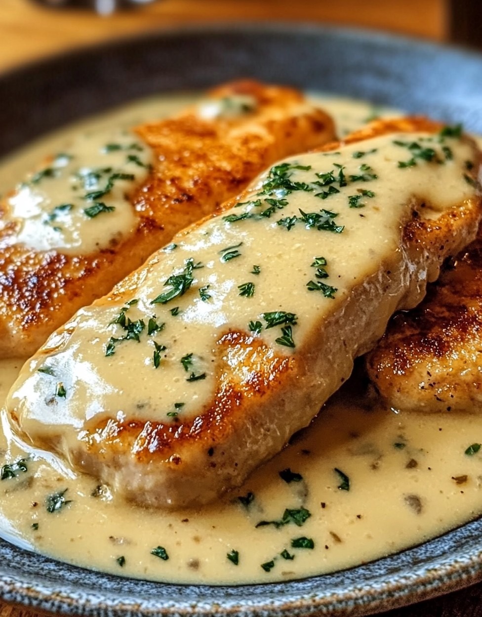 Escalope savoyarde sauce reblochon