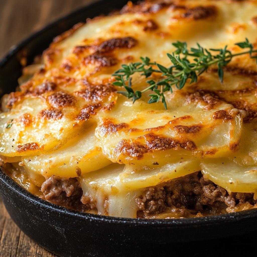 Gratin de Pommes de Terre et Viande Hachée