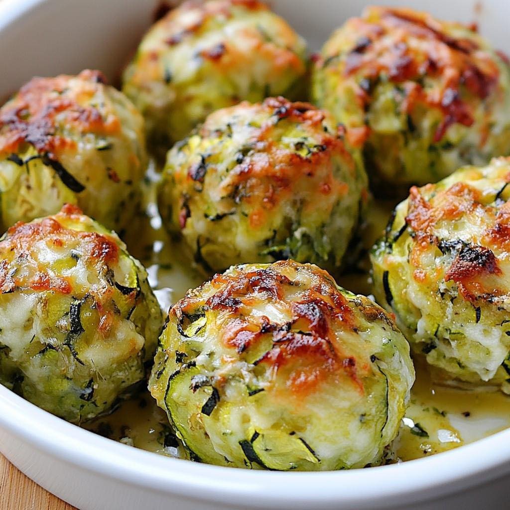 boulettes de courgettes gratinées