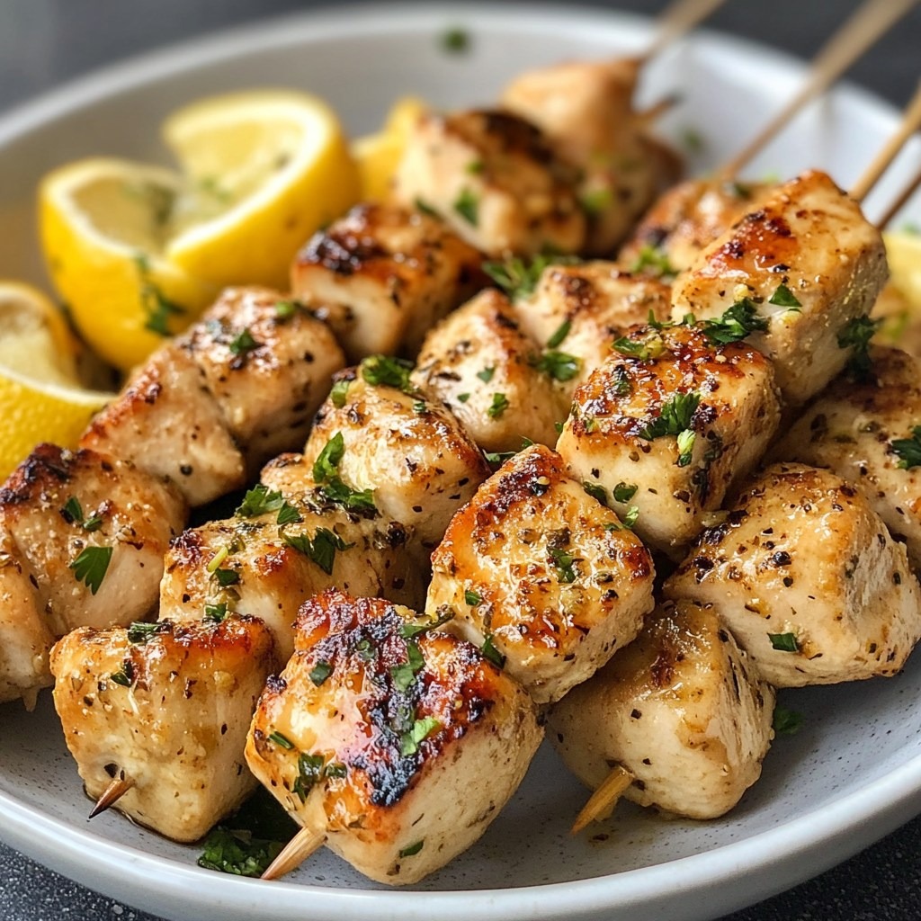 brochettes de poulet