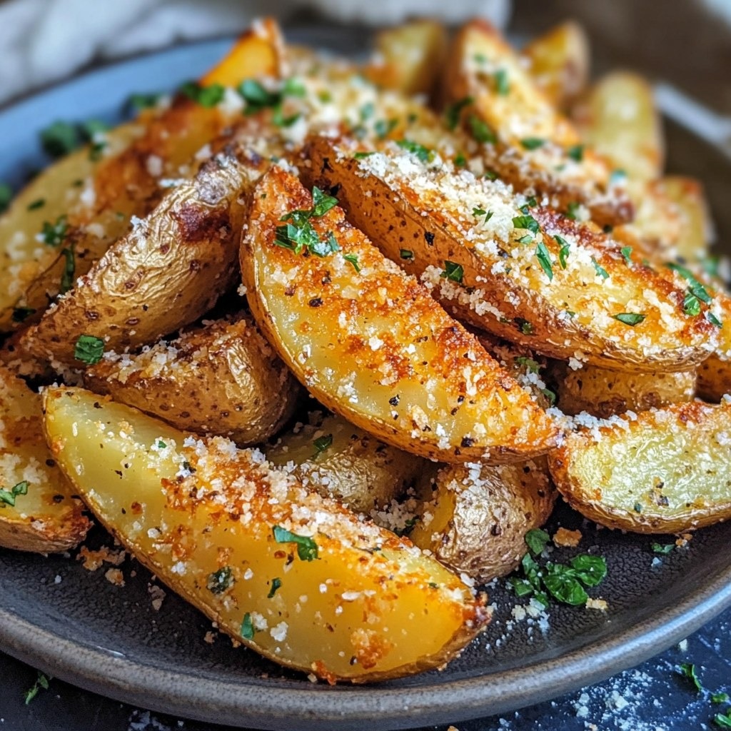 quartiers de pommes de terre croustillants 