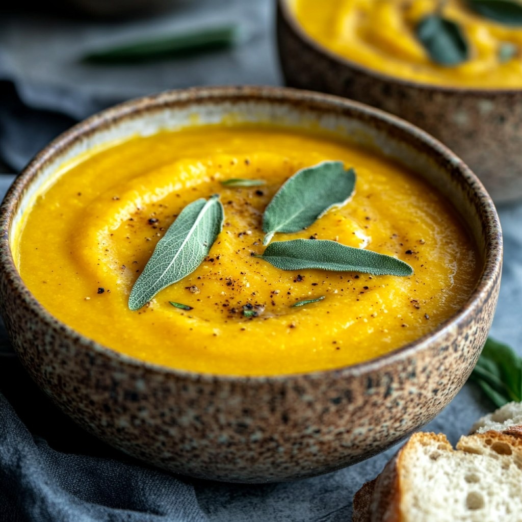 Soupe de courge à la viande sucrée