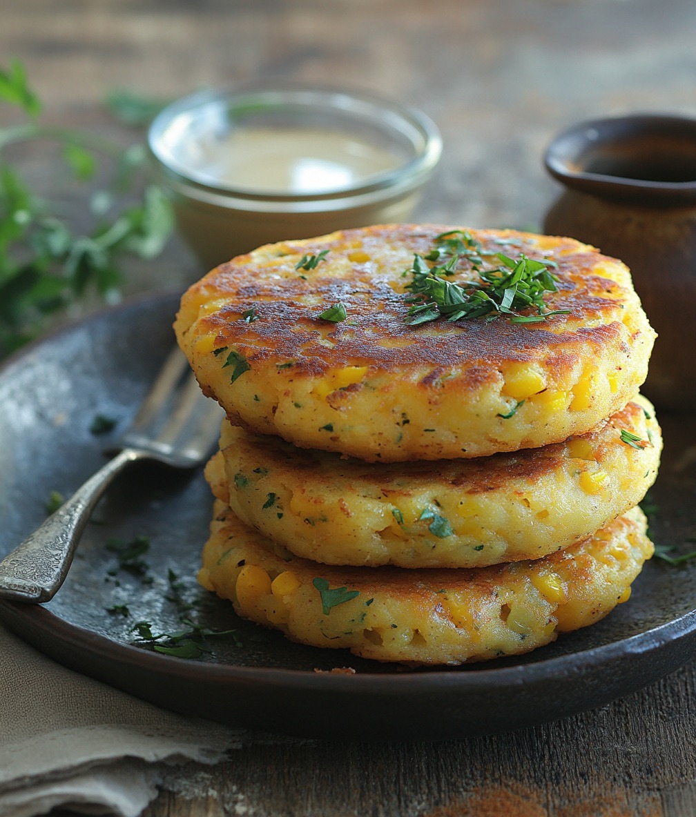 galettes de pommes de terre et de maïs 