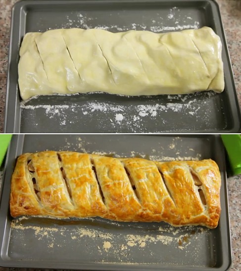 Strudel pommes et raisins