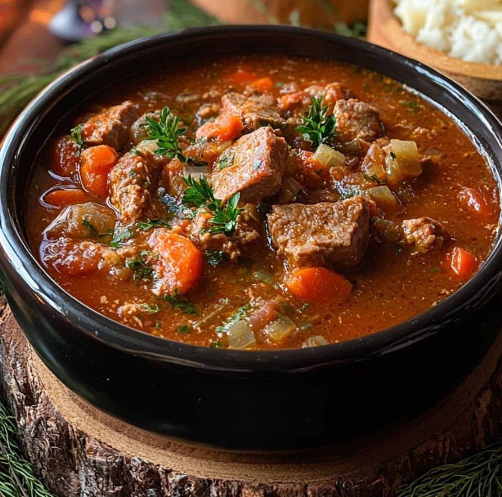 Ragoût de veau à la basquaise