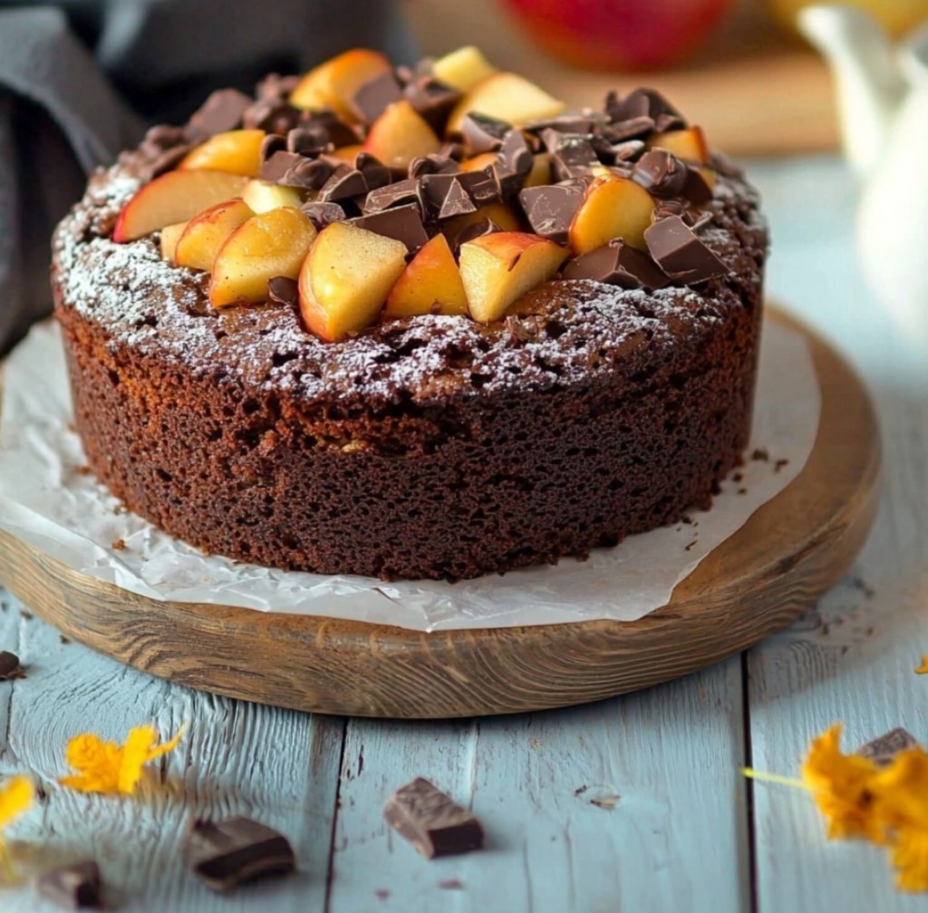 Cake au Chocolat et à la Pomme