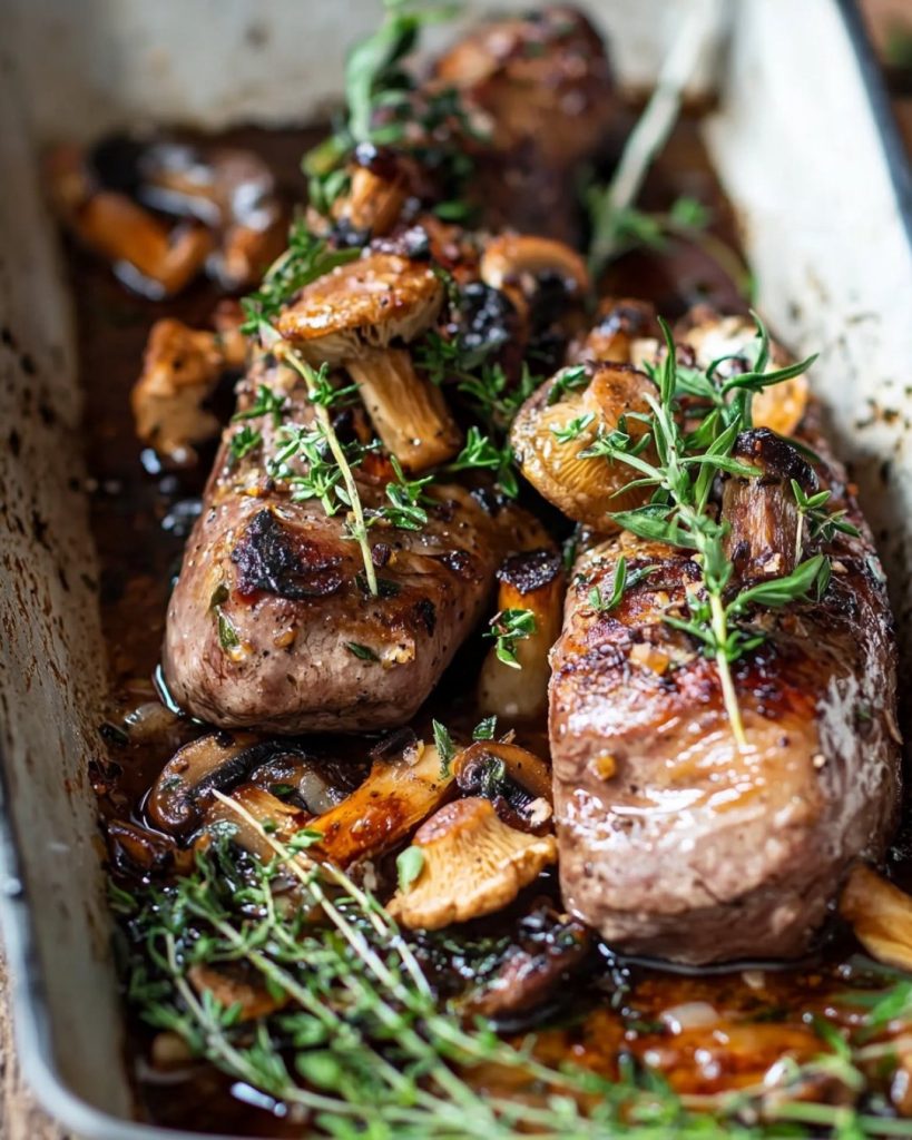 Filet Mignon de Sanglier aux Champignons des Bois de Jeanine