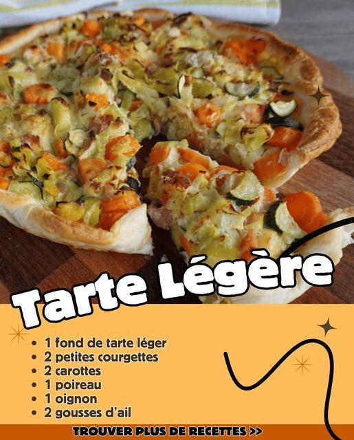 Tarte Légère aux Légumes