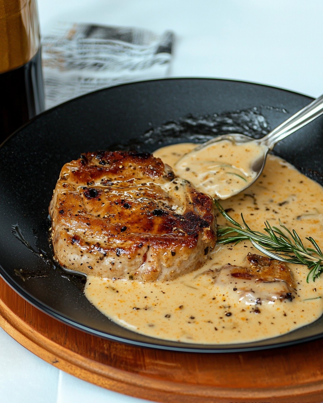 Côtes de Porc Sauce Moutarde