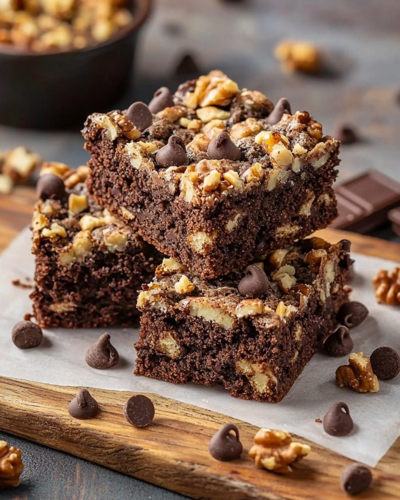 Brookies au Chocolat, Pépites et Noix