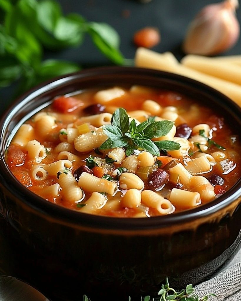 Minestrone Soupe de Pâtes Facile