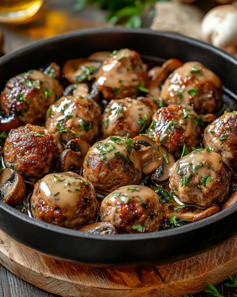 Boulettes de Viande aux Champignons