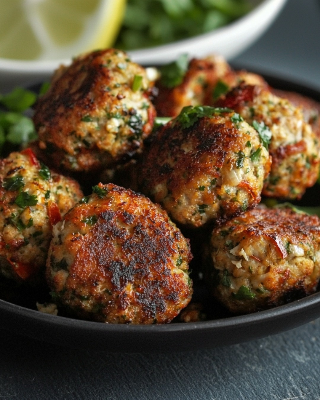 Boulettes de Poulet au Gingembre et à la Coriandre